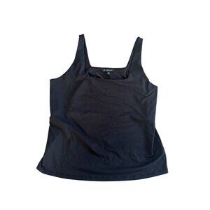 INC Black Squareneck Base Tank Top Size XXL NEW NWOT